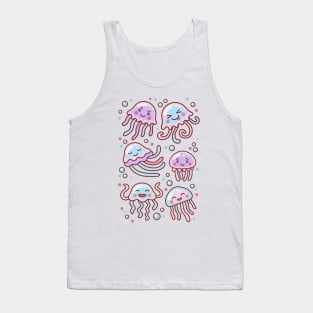 Cotton Candy Jellyfishes #3 Tank Top
